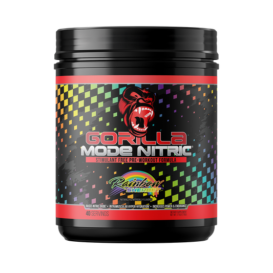 Gorilla Mode Nitric Upgraded Stimulant Free Pre Workout 768 Grams