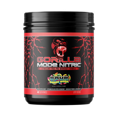 Gorilla Mode Nitric Upgraded Stimulant Free Pre Workout 768 Grams