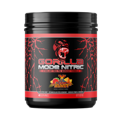 Gorilla Mode Nitric Upgraded Stimulant Free Pre Workout 768 Grams